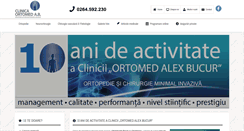 Desktop Screenshot of clinicaortomedab.ro