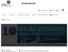 Tablet Screenshot of clinicaortomedab.ro
